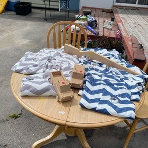 Gray Grommet curtains